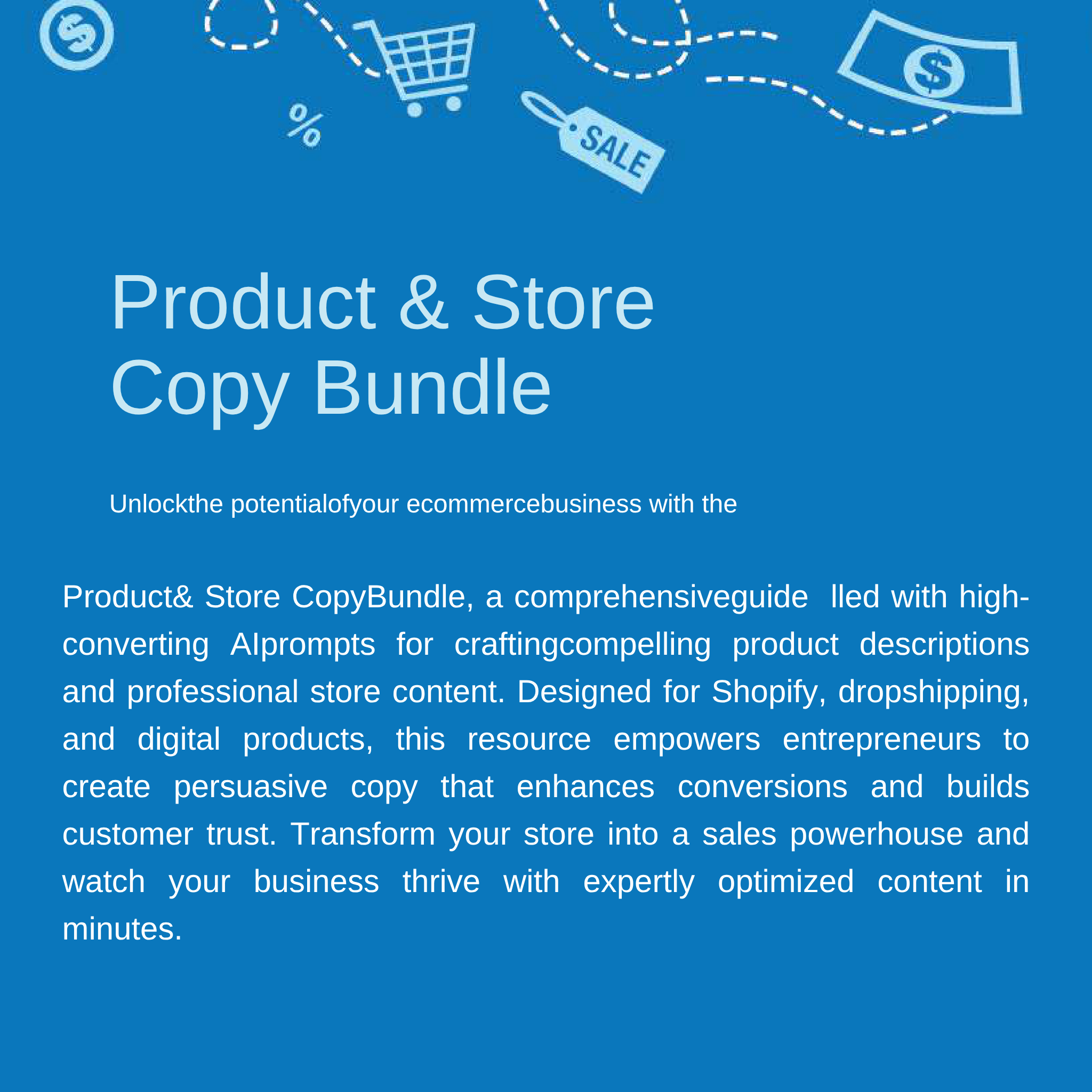 Product & Store Copy Bundle High-Converting Product Description & Store Copy Prompts for Shopify