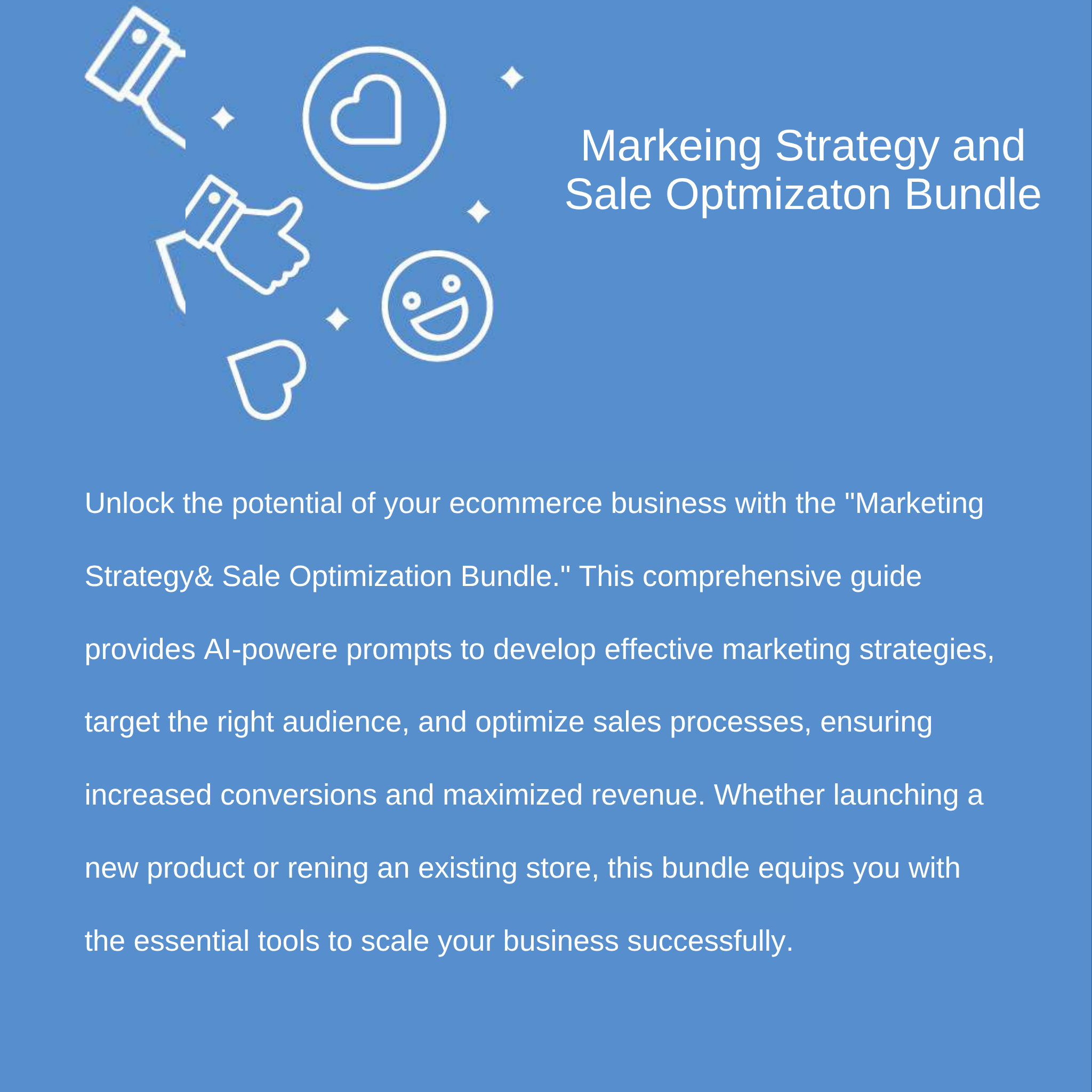 Marketing Strategy Bundle — Ecommerce Growth & Sales Optimization Prompts Build Smarter Marketing Strategies & Increase Conversions